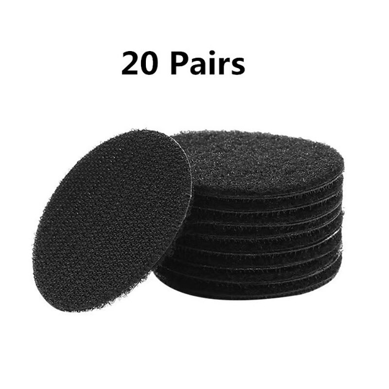 20 pares de pegatinas autoadhesivas fuertes de 60mm, gancho de nailon, pegatinas de puntos, cinta adhesiva para sábanas, sofá, alfombra, alfombra antideslizante 2025 - $11.49 –P5