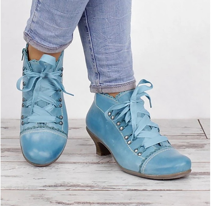 bottines à lacets vertes victoriennes pour femmes - parfaites pour les événements à thème vintage et un style quotidien unique de 2025 ? $54.99 –P3