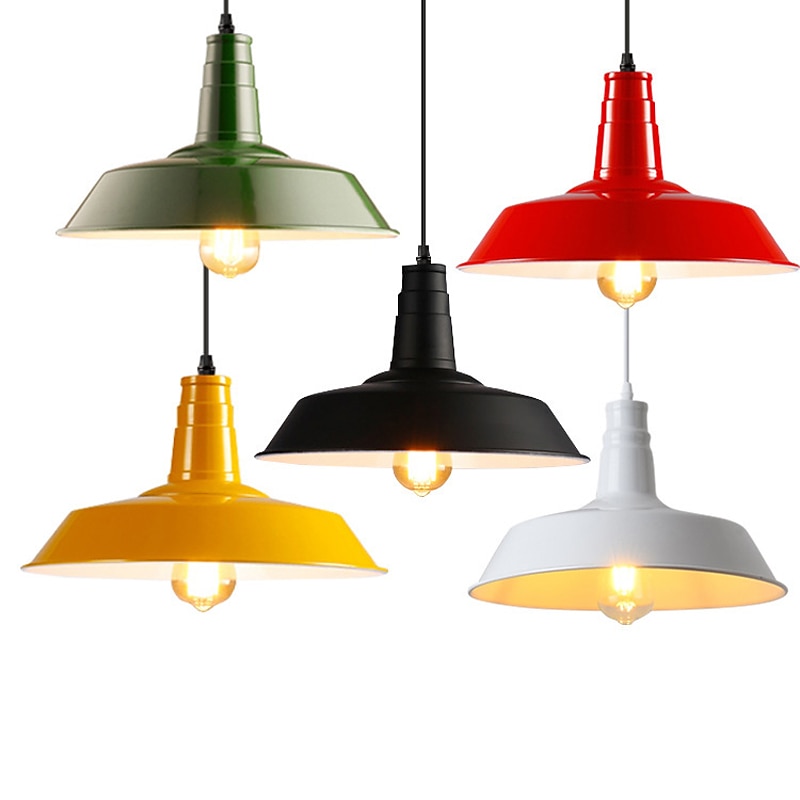 Lustre vintage entrepôt lumières décoratives lampe à suspension de style ancien luminaire suspendu à dôme industriel luminaire suspendu à base e27 pour magasin de vêtements bureau 110-240v de 2025 ? $118.99 –P11