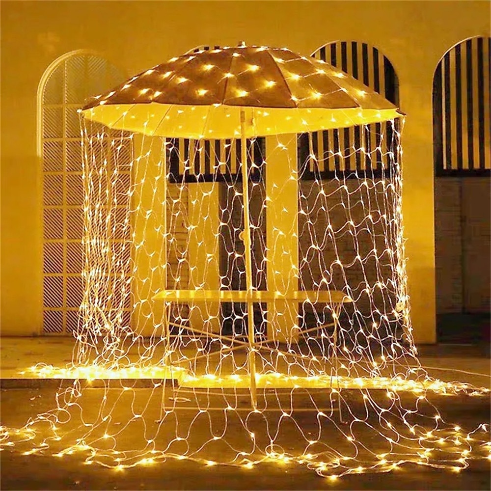 elegante festa di ricevimento di nozze 1.5*1.5m 3*2m led string luci di natale ghirlanda di rete maglia fata paesaggio luce strada matrimonio decorazione di natale lampada del 2025 a $11.49 –P4