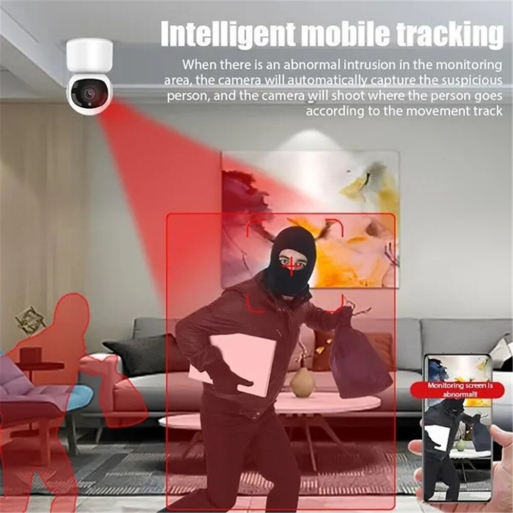 Wireless Surveillance Camera 5G Wifi 1080P Tracking Audio Video Night Vision IP Camera Indoor Security Protection Monitor Wifi Camera 2025 - $49.99 –P6