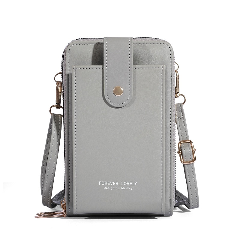 Dámské Crossbody kabelka Taška přes rameno Brašna na mobilní telefon PU kůže Denní Dovolená Cestování Zip Velká kapacita Voděodolný Lehká váha Pevná barva Tmavě růžová Vínově rudá Lotosový kořen 2026 - $24.99 –P11