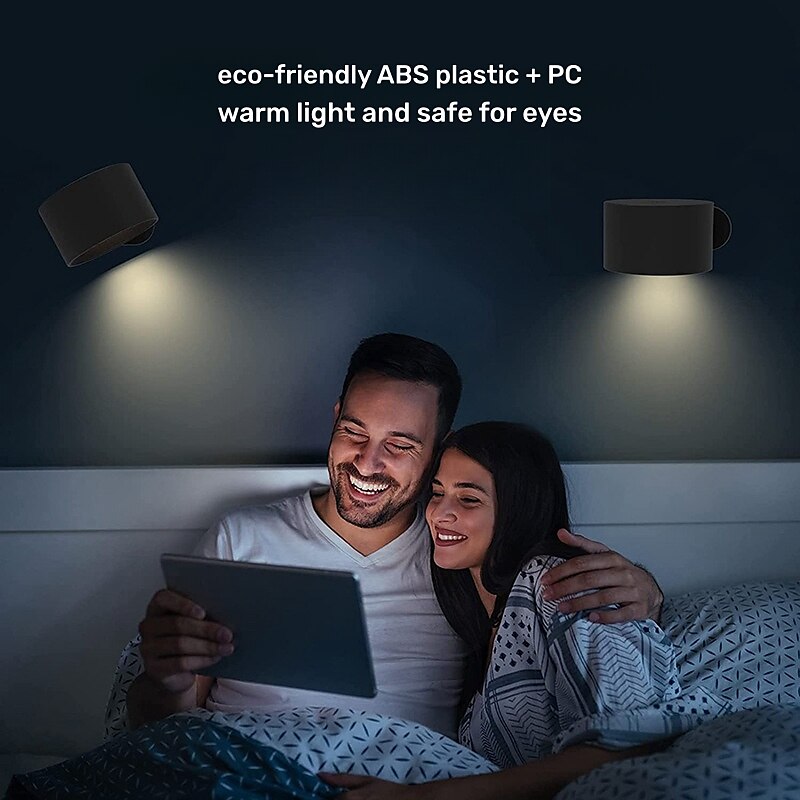 Luces LED para gabinete con control remoto, lámpara de pared recargable de 3000 mah, 3 temperaturas de color, luz magnética regulable con rotación de 360 °, para pasillo junto a la cama del dormitorio 2025 - $42.99 –P2