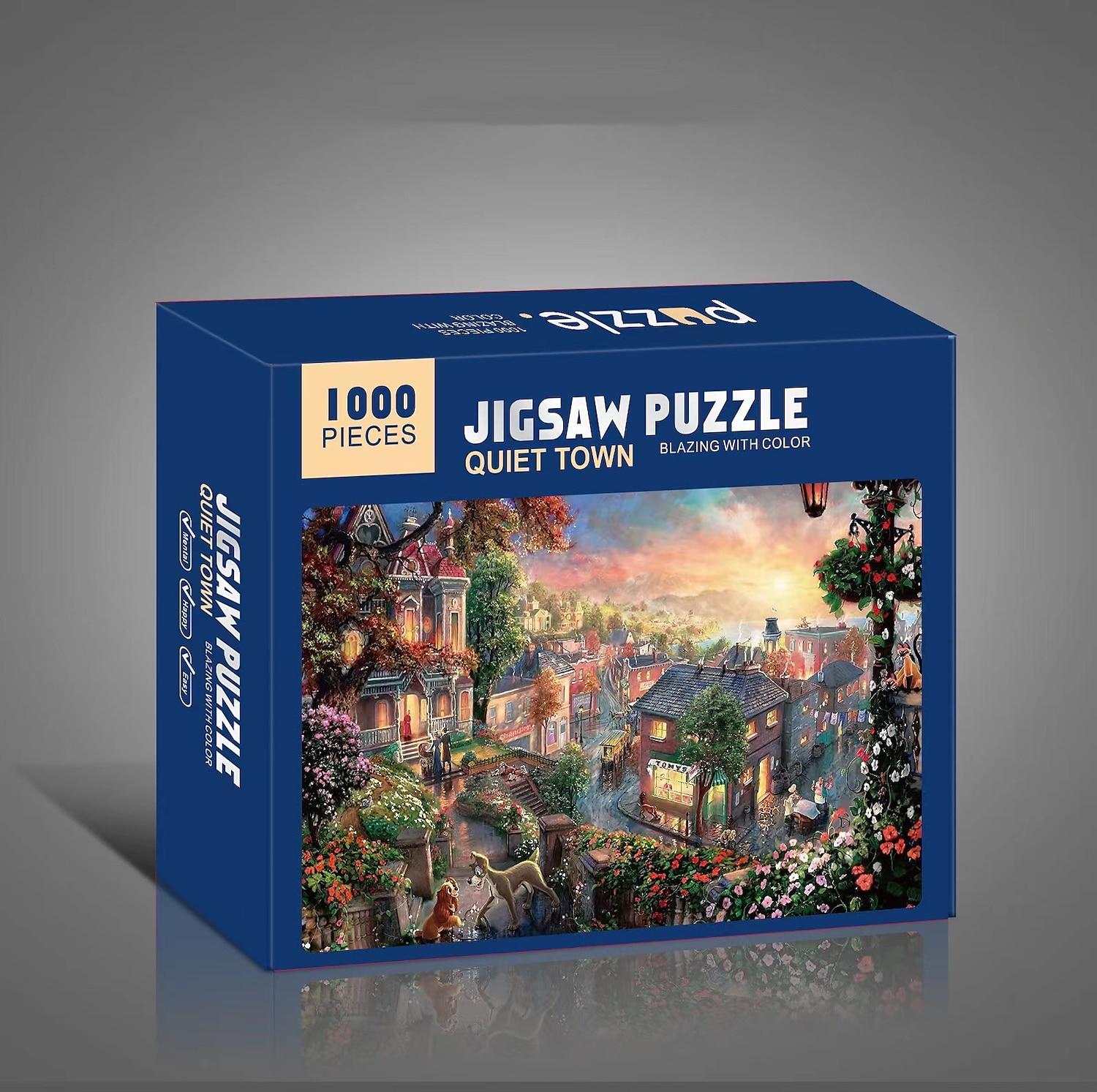 creativo 1000 pezzi di carta bianca piatta carta addensata puzzle circolare luna amore mare puzzle giocattolo per adulti del 2025 a $31.99 –P18