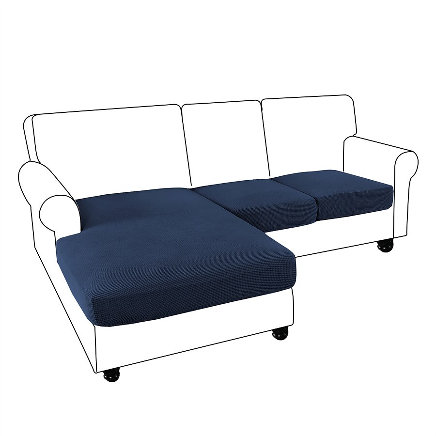 Capas de sofá seccionais, capas de sofá em forma de l antiderrapantes elásticas, capas de almofada de assento de sofá separadas, capa de chaise-longue para sofá secional esquerdo/direito de 2/3 de 2025 por $41.99 –P9