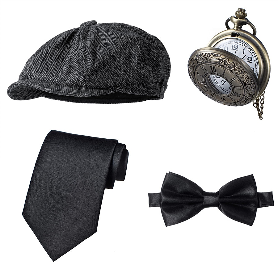 Années Folles Années 1920 Rétro Vintage Tenues Veste Gatsby le Magnifique Gentleman Déguisement Homme Halloween Carnaval Nouvel An Carnaval Fête / Soirée Mascarade Adulte Cravate Gilet Plus de 2026 ? $51.99 –P9