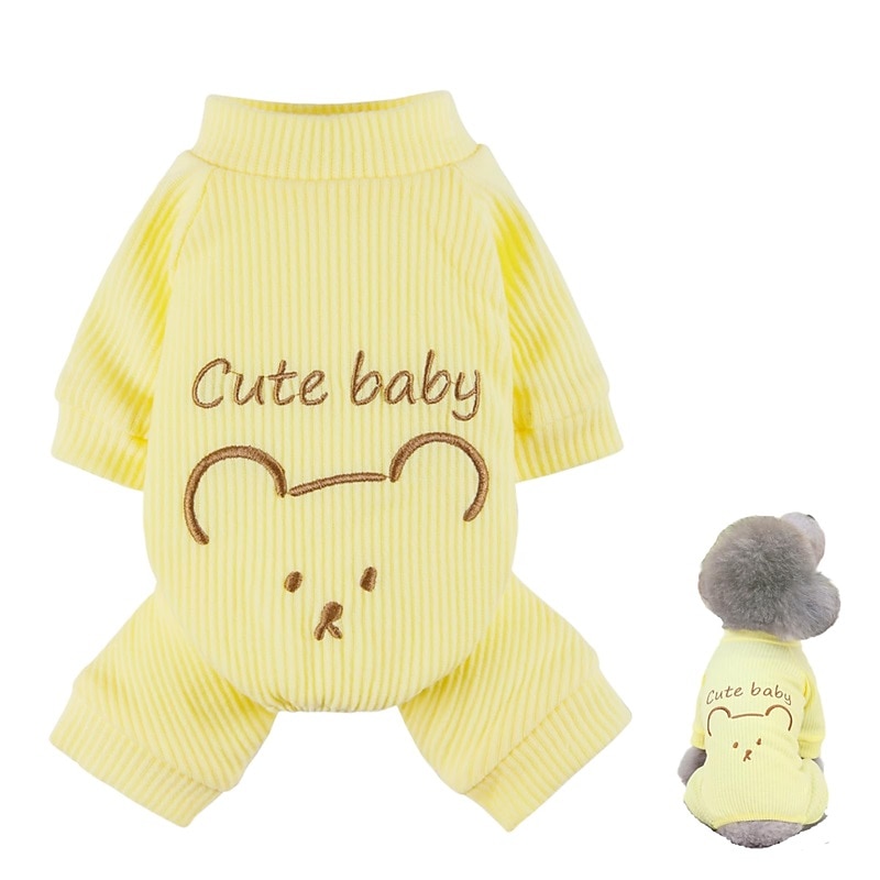 Chien Chat Combinaison Mignon Occasionnel Hiver Chaud Respirant Doux Lavable Confortable Extérieur Décontracté Quotidien Vêtements pour Chiens for Bichon Frisé Spitz Nain Bébé Animal Papillon Petit de 2025 ? $15.49 –P6