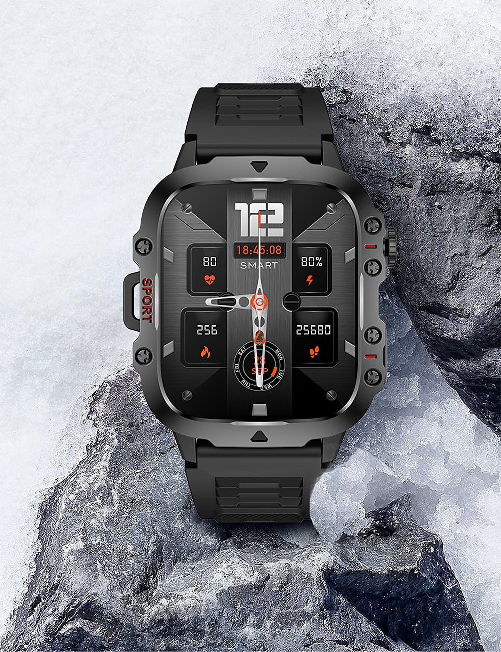 iMosi QX11 Smart Watch 1.96 inch Smartwatch Fitness Running Watch Bluetooth Pedometer Call Reminder Activity Tracker Compatible with Android iOS Women Men Hands-Free Calls Waterproof Media Control 2025 - $48.99 –P19