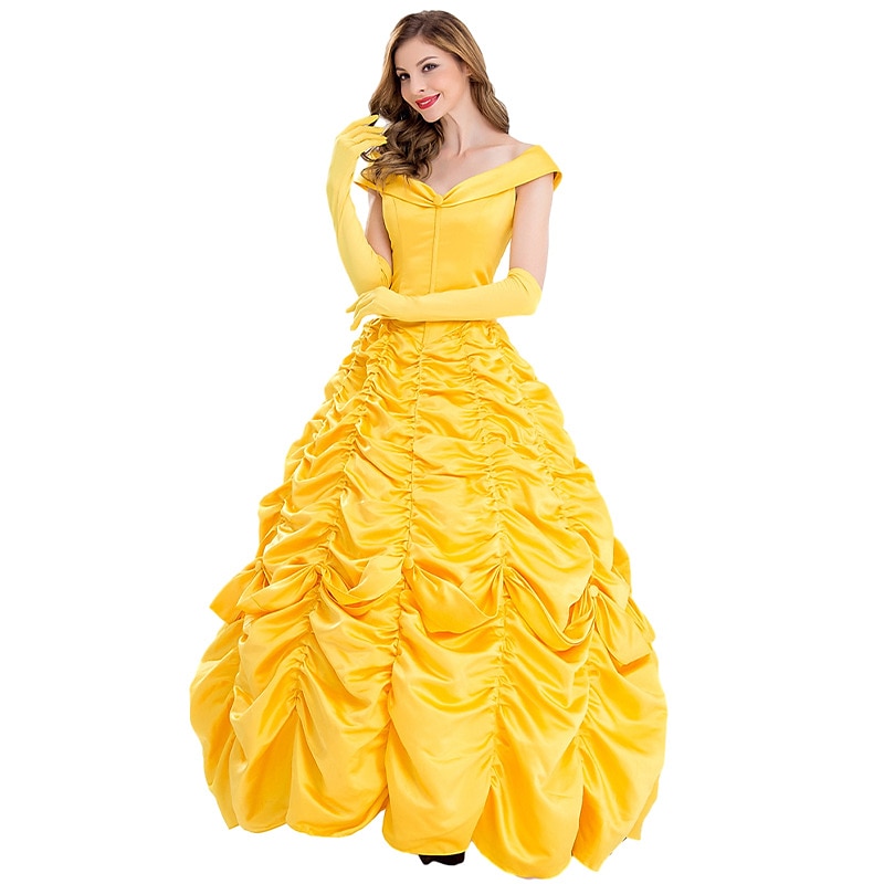 Sleeping Beauty Beauty and the Beast Princess Belle Flower Girl Dress Tulle Dresses Cosplay Costume Party Movie Cosplay for Women's Adults' Carnival Bachelorette Party 2025 - $119.99 –P2