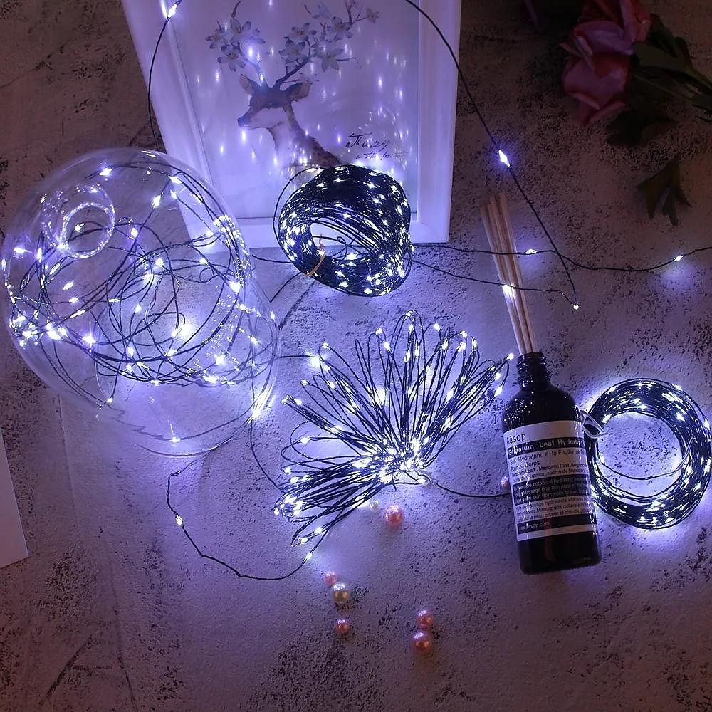 30m 50m 100M Fényfüzérek 300  500  1000 LED 2835 SMD 1 13Keys távirányító 1set Meleg fehér RGB Fehér Rézhuzalos lámpák Ünnepi fények Parti Szabadság Esküvő 220-240 V 2025 - $25.99 –P4