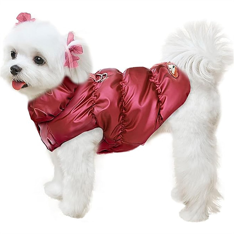 Chien Chat Manteau Veste Gilet Mode Fête Hiver Chaud Respirant Doux Lavable Confortable Noël Halloween Extérieur Décontracté Quotidien Vêtements pour Chiens for Bichon Frisé Spitz Nain Bébé Animal de 2025 ? AU $31.19 –P6