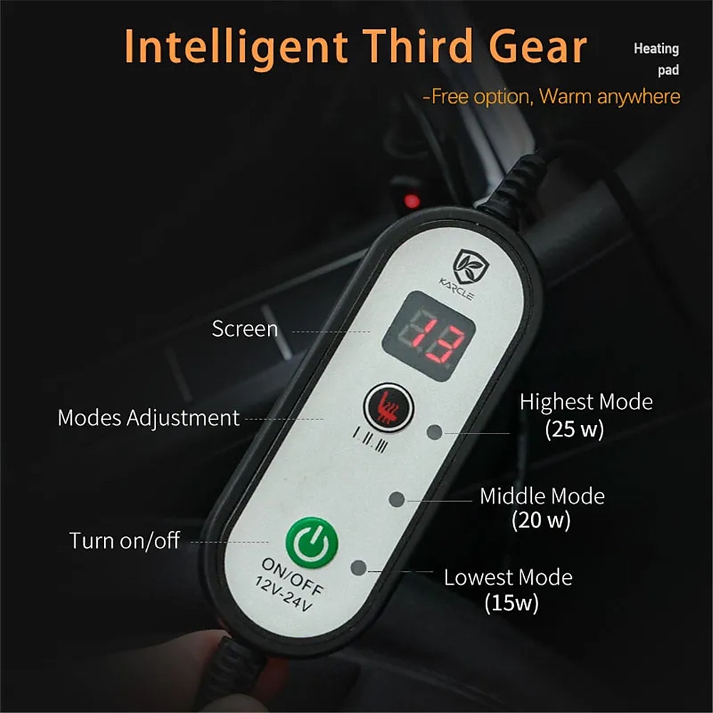 12V/24V Car Seat Heater 120CM Length, Universal Winter Electric Heated Seat Cushion, Warm Car Heating Mat 2026 - $65.99 –P6
