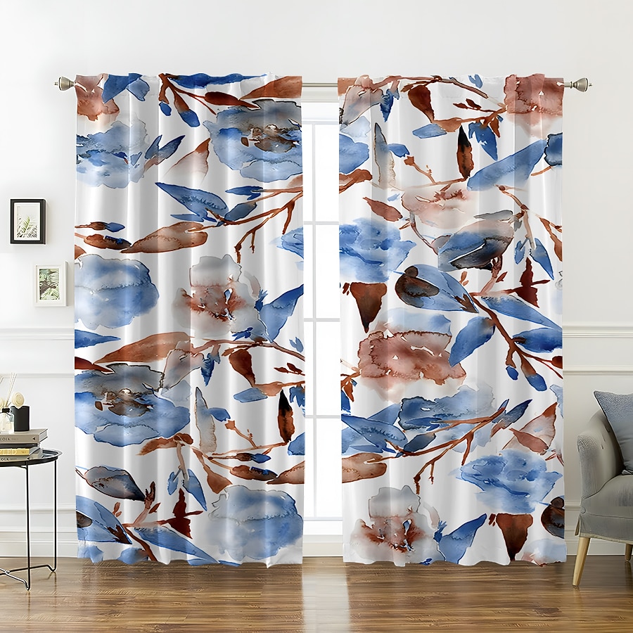 2 панели, плотные шторы для гостиной, спальни, кухни, обработка окон, теплоизолированные затемняющие комнаты 2026 - $28.99 –P14