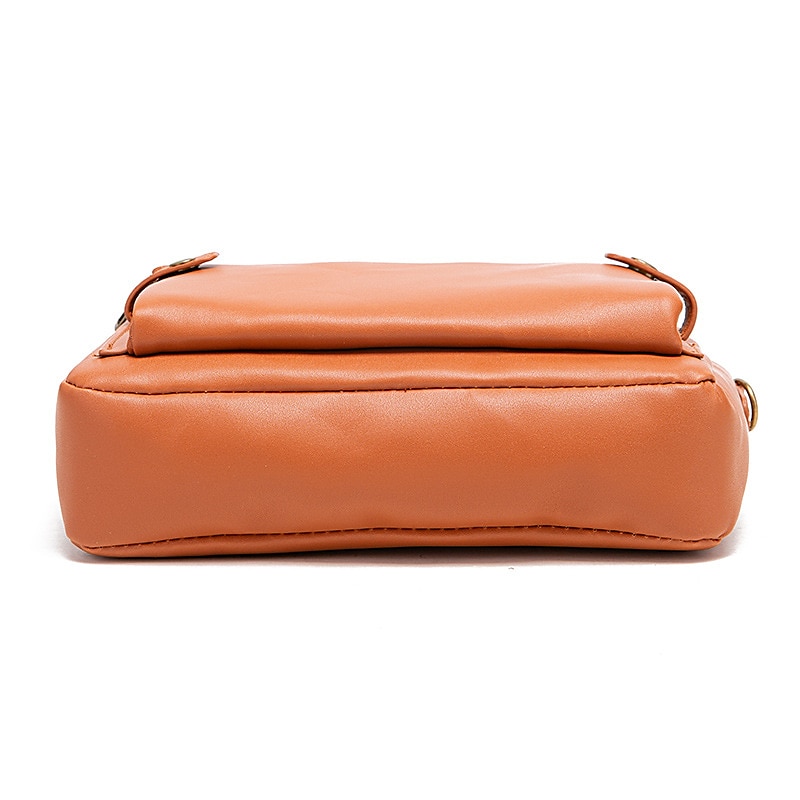 Women's Vintage Three-Layer Leather Crossbody Shoulder & Clutch Bag – Multi-Compartment Design for Casual, Work, and Travel Use 2025 - $29.99 –P7