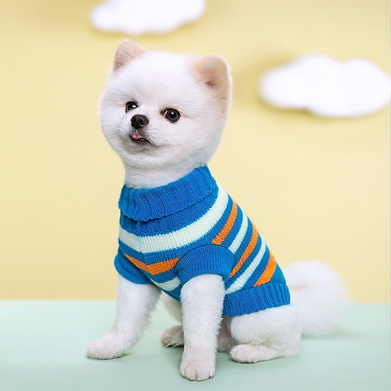 Kutyák Macskák Pulóverek Jumper aranyos stílus Alkalmi Tél Meleg Légáteresztő Mekano Mosható Kényelmes Szabadtéri Alkalmi / Napi Kutyaruházat for bichon frisé Pomerániai törpespitz Kölyök kisállat 2025 - $18.99 –P7