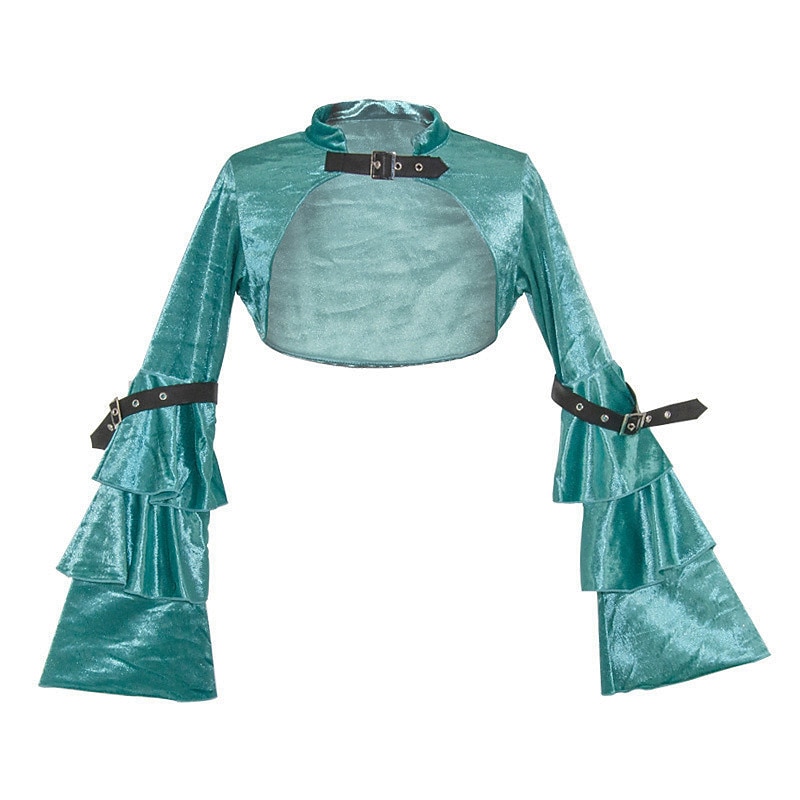Punk e gótico Steampunk Capa Mulheres Fantasia Steampunk Dia Das Bruxas Carnaval Adulto Blusa Todas as Estações de 2025 por $36.99 –P3