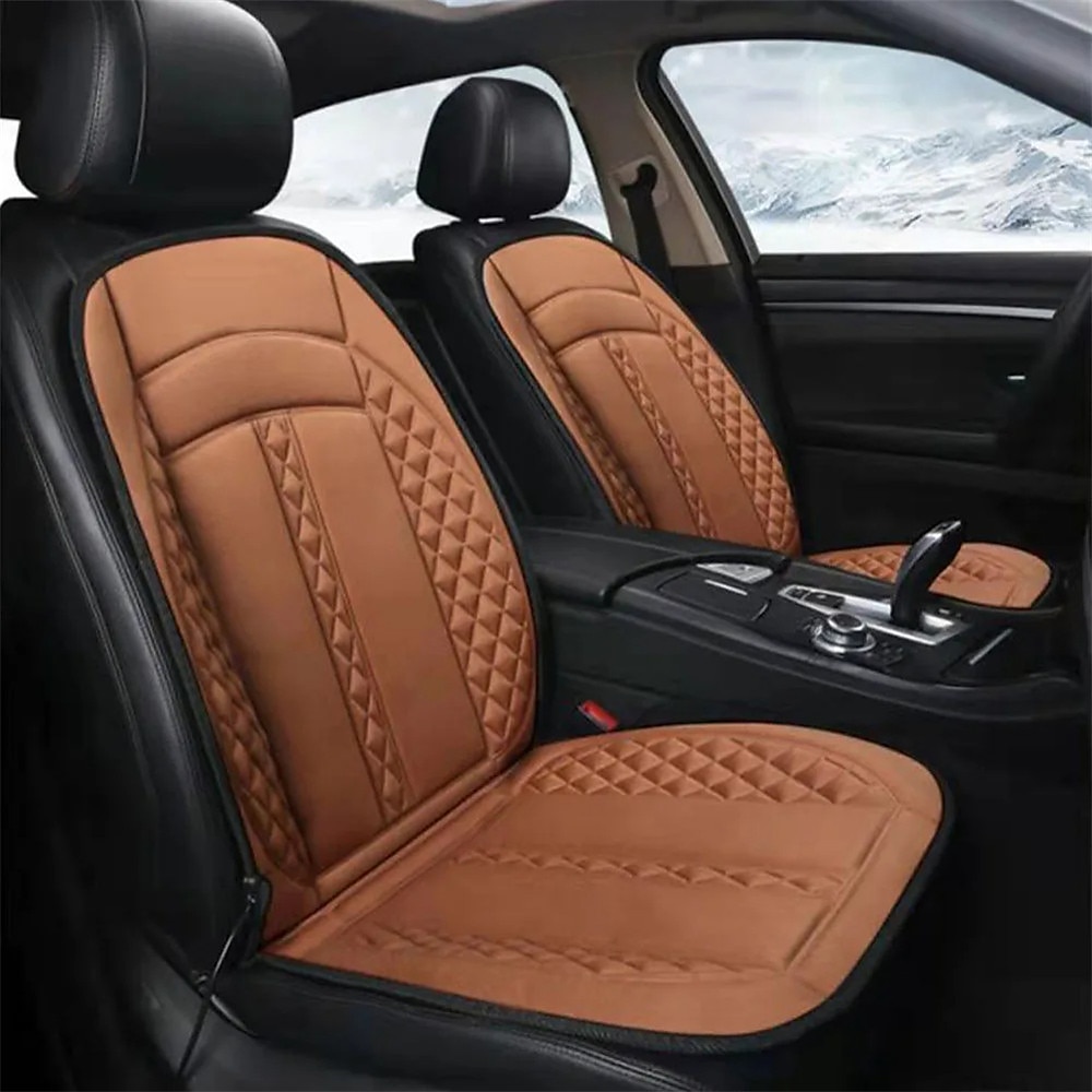 Cojines de asiento de automóvil calefaccionados de 12V para invierno almohadilla de funda de asiento de un solo y doble asiento accesorios para funda de asiento calefaccionada eléctrica 2025 - $52.99 –P3
