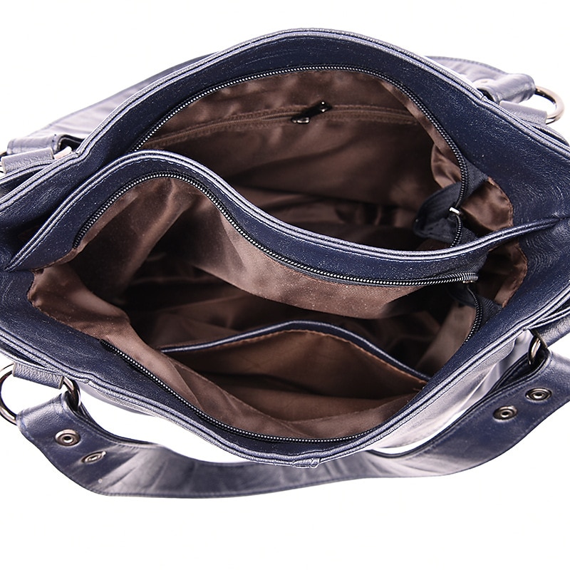 Per donna Borsa Borsa a tracolla Borsa a spalla Borsa Boston Pelle PU All'aperto Shopping Quotidiano Cerniera Grande Capacità Impermeabile Durevole Tinta unica Trapuntato Rosso violaceo Nero Bianco del 2025 a $29.25 –P10