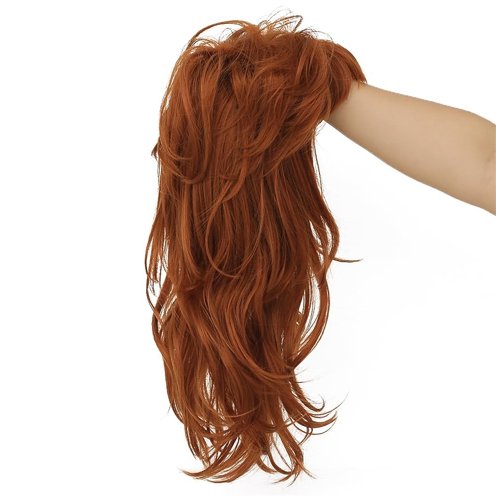 80s Women Mullet Wig Long Wavy Ginger Bouffant Synthetic Hair wigs for Married Housewife Vintage Costume or Carnival Party Halloween Wigs 2026 - $21.99 –P6