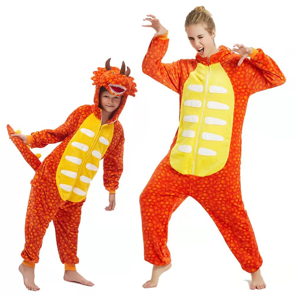 Per bambini Per adulto Animali Cartoni animati Costume di gruppo Pigiami e camicie da notte Mimetico Vestiti Carnevale Dinosauro Leone Pigiama a pagliaccetto Pigiama Kigurumi stile sveglio Per Uomini del 2025 a $55.99 –P8