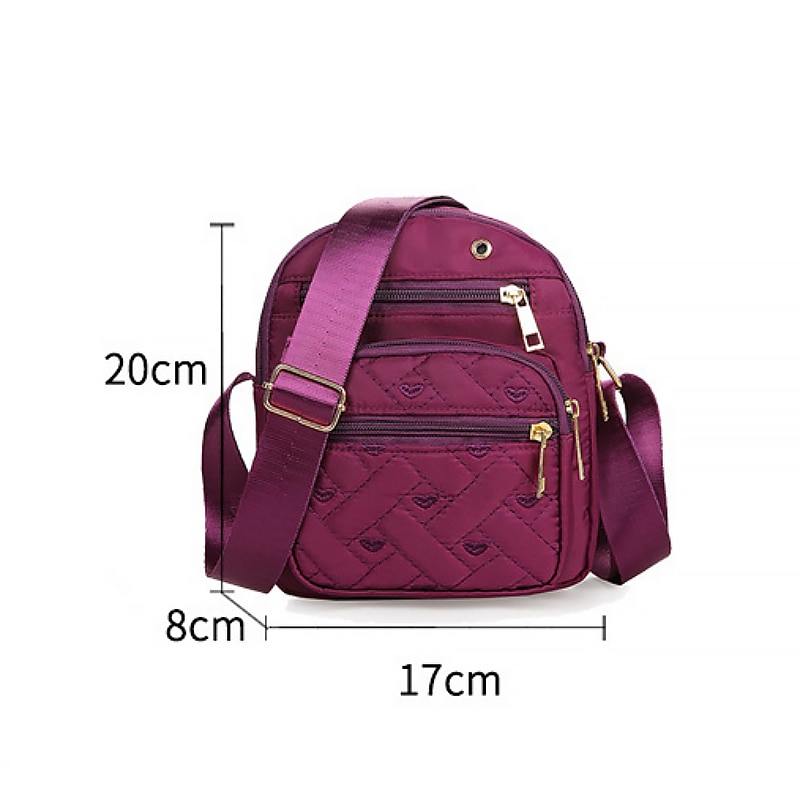 Women's Quilted Nylon Crossbody Bag – Lightweight Waterproof Shoulder Purse with Multi-Pocket Design for Travel & Daily Use 2026 - $14.99 –P5