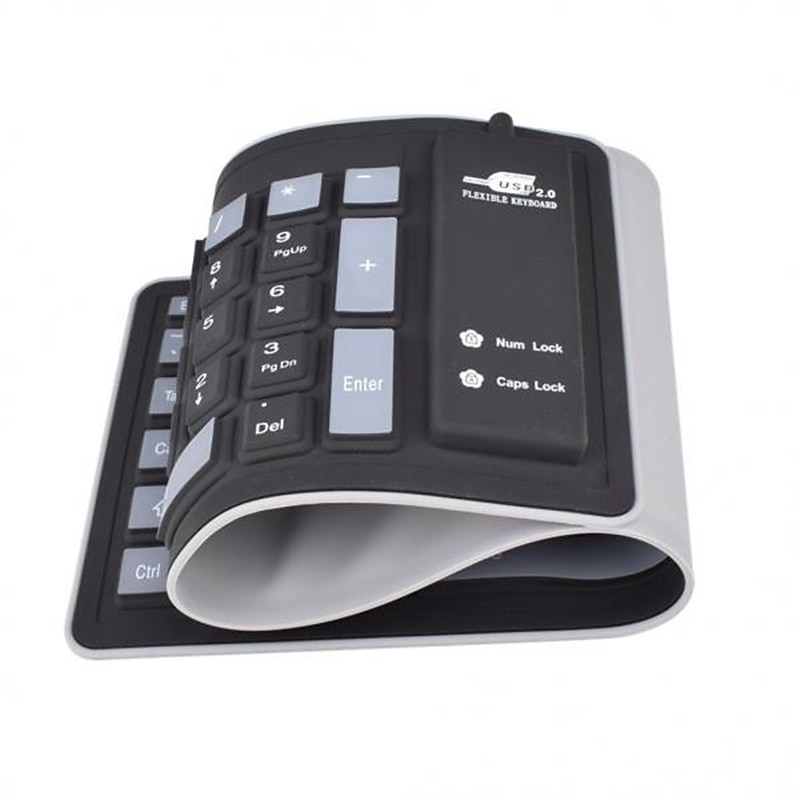 Fashionable 103 Keys Soft Silicone Flexible Wired Foldable Keyboard for Laptop/Computer 2025 - $20.99 –P5