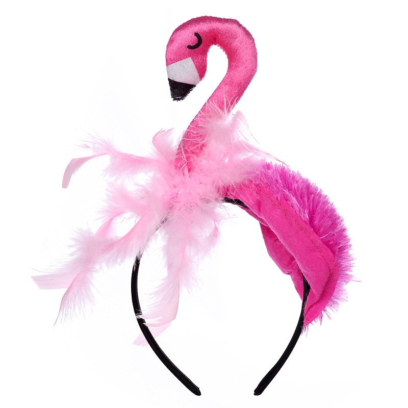 Karneval Kopfbedeckung Dekorationen Flamingo Haarbänder Geburtstagsfeiern Kinder Kopfbedeckung Cosplay Performance Requisiten 2025 - $25.99 –P5
