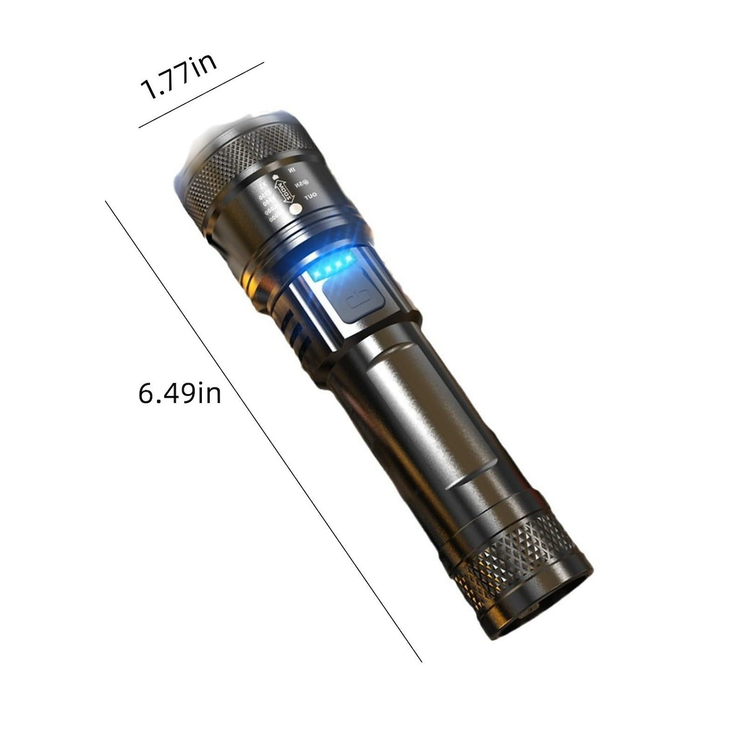 Rechargeable Flashlight High Lumens Powerful Led Flashlight, White Laser Wick LED Super Bright Flashlight USB Powerful Handheld Flashlights, Rechargeable Flashlights for Emergencies Camping Hiking 2025 - $13.49 –P6