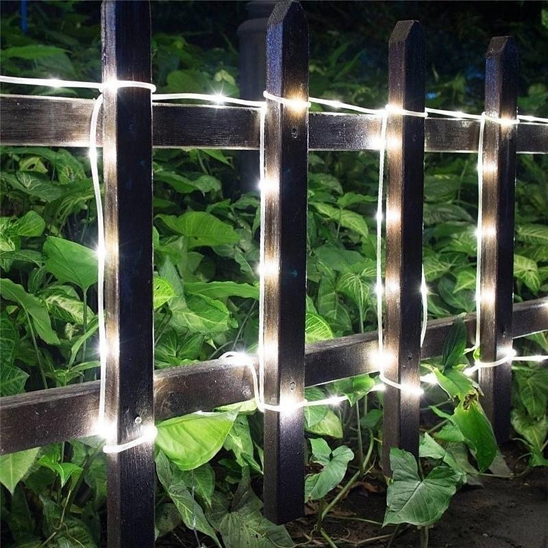 luci a corda solari esterne impermeabili luci a led lampeggianti 8 modalità tubo esterno luci fatate in filo di rame per giardino recinzione patio cortile festa matrimonio natale halloween interno esterno deco del 2025 a $12.49 –P6