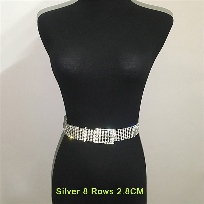 שרשרת מותן חגורת מותניים מַתַכתִי מדבקות עם נצנצים סקסי סגסוגת עבור דיסקו קוספליי קרנבל בגדי ריקוד נשים תכשיטי תלבושות תכשיטי אופנה 2026 - $27.99 –P17