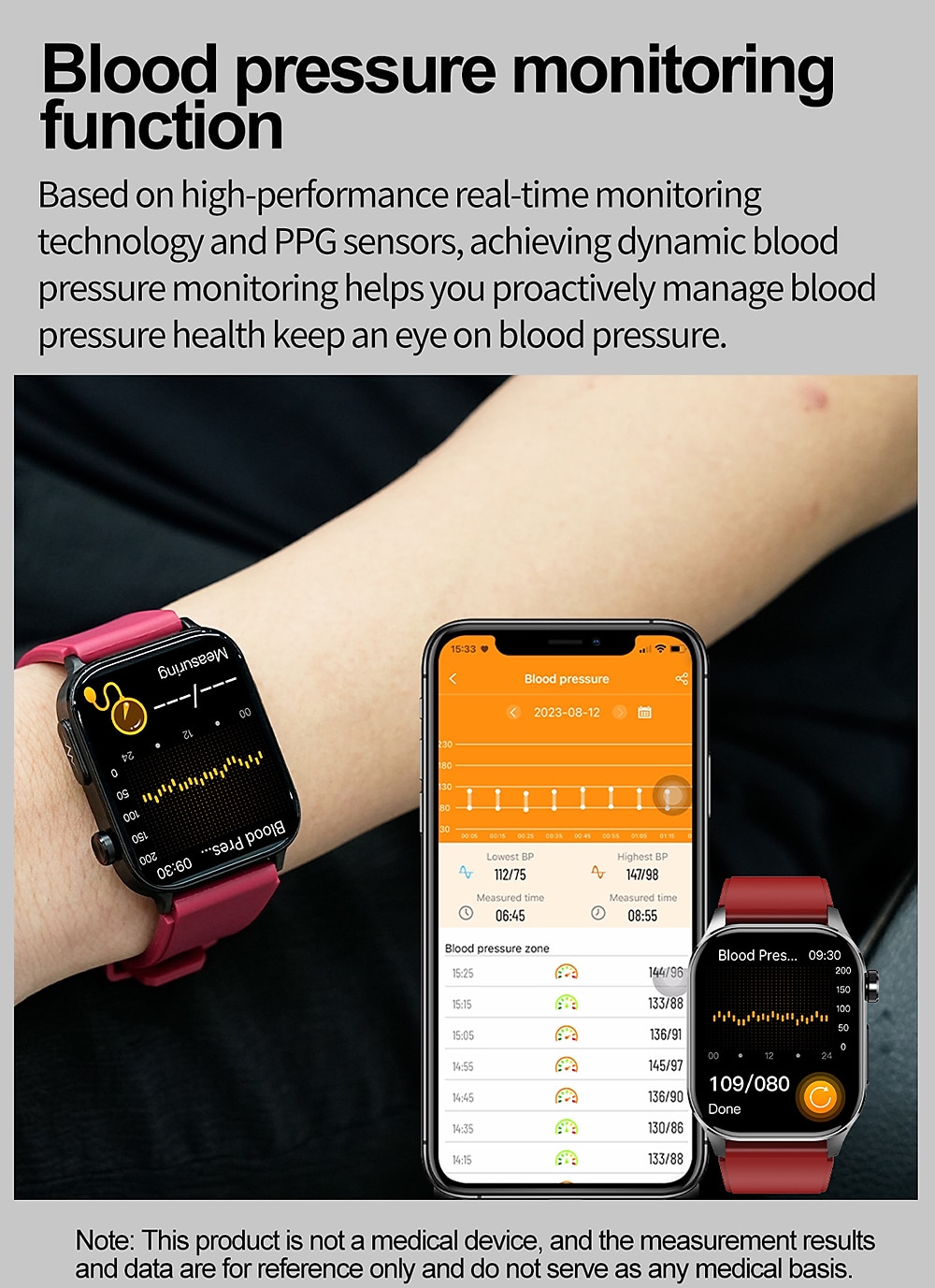 iMosi et580 Smart Watch 2.04 inch Smartwatch Fitness Running Watch Bluetooth ECG+PPG Pedometer Call Reminder Compatible with Android iOS Women Men Long Standby Waterproof Media Control IP68 38mm 2025 - $76.99 –P8