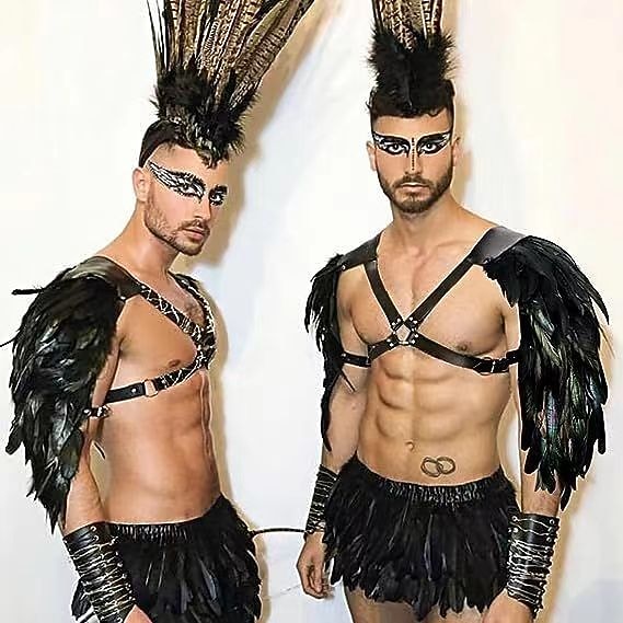 Retró Punk és gótika Középkori Fegyerek és páncélzatok Felszerelések Viking Kelta lovag Jelmez Férfi Viking Fantasy Mindszentek napja Álarcos mulatság Farsang Teljesítmény Felnőttek Szoknyák Vállvéd 2025 - $63.99 –P2