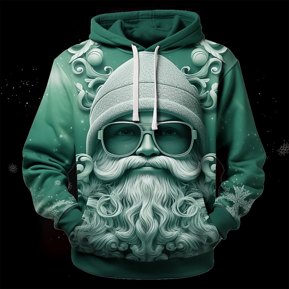 Christmas Men's Santa Claus 3D Hoodies Graphic Santa Claus Fashion 3D Print  Sports Outdoor Holiday Hoodies Red / White Yellow Long Sleeve Hooded Print Front Pocket Spring &  Fall Designer shirt 2026 - $34.99 –P11