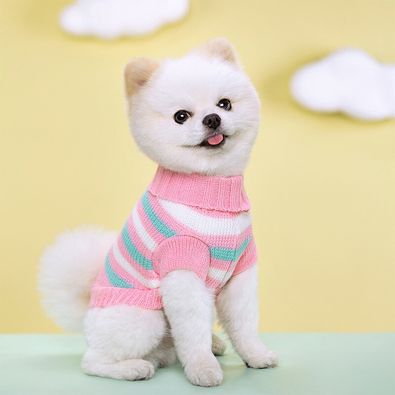 Kutyák Macskák Pulóverek Jumper aranyos stílus Alkalmi Tél Meleg Légáteresztő Mekano Mosható Kényelmes Szabadtéri Alkalmi / Napi Kutyaruházat for bichon frisé Pomerániai törpespitz Kölyök kisállat 2025 - $18.99 –P8