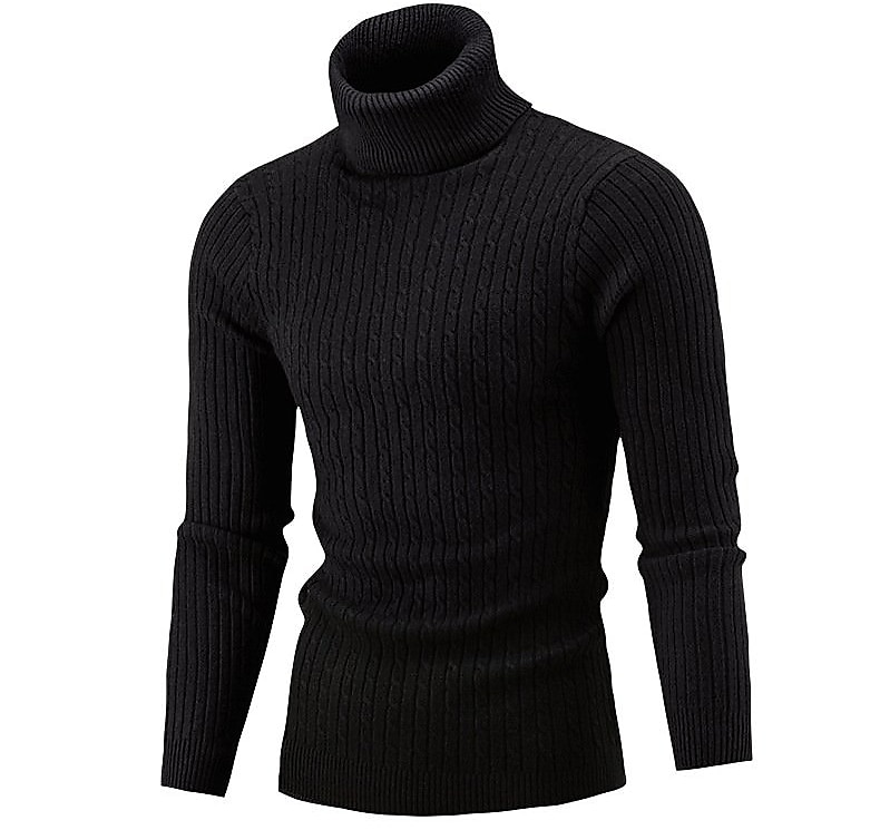 Herren Rollkragenpulli Pullover Strickpullover Rollkragenpullover für Herren Gerippt Gedrehtes Stricken Retro Stilvoll Farbblock Rollkragen Perlenbesetzter Saum Pullover Täglich Festtage Bekleidung 2025 - $18.49 –P6
