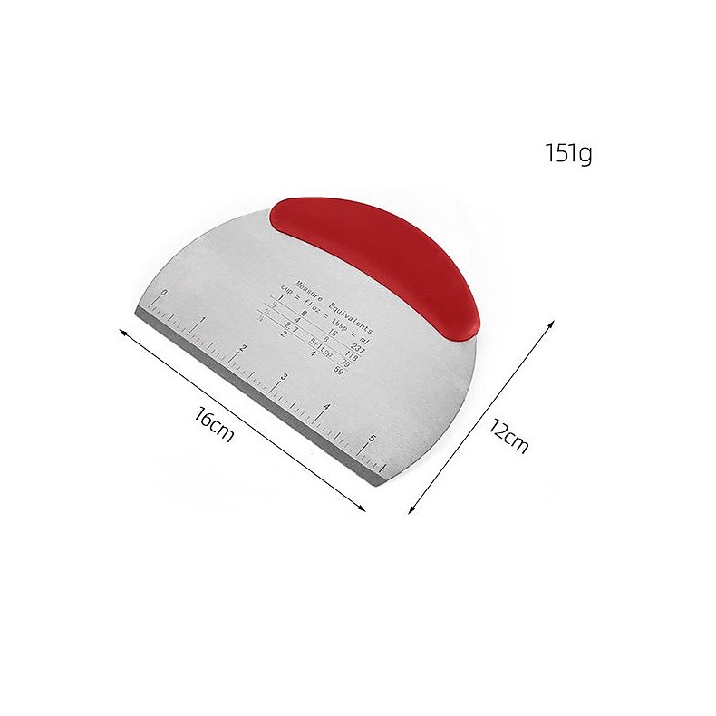 Stainless Steel with Scale Flour Dough Cutter Cutting Knife Single-sided Cutting Baking Tool Cookie Cutter Cortador De Masa 2025 - $8.49 –P3