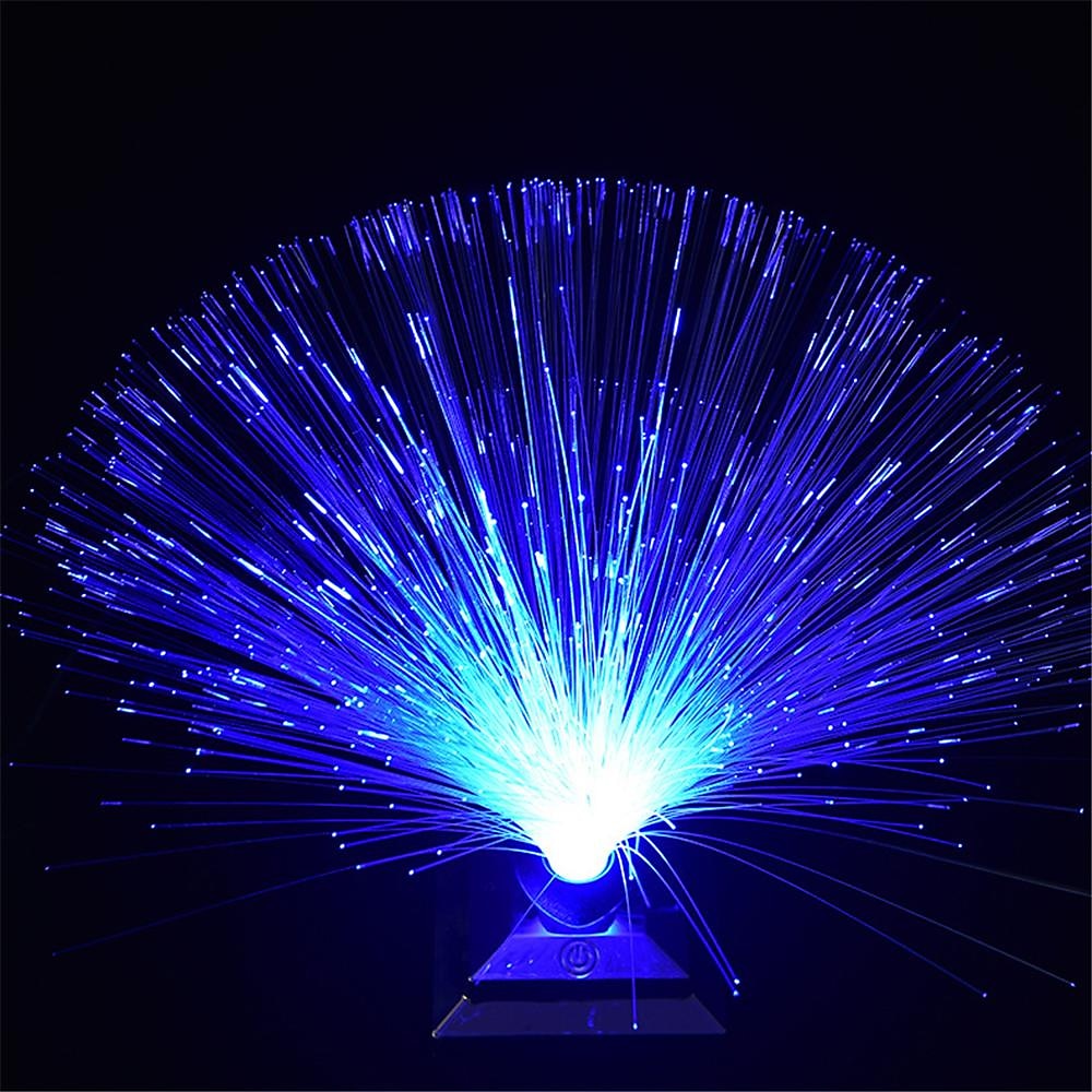 Lumière led en fibre optique colorée, flash tactile créatif, chambre à coucher pleine d'étoiles, lampe de bureau en fibre optique, atmosphère florale, usb 1 pièce de 2025 ? $23.99 –P4