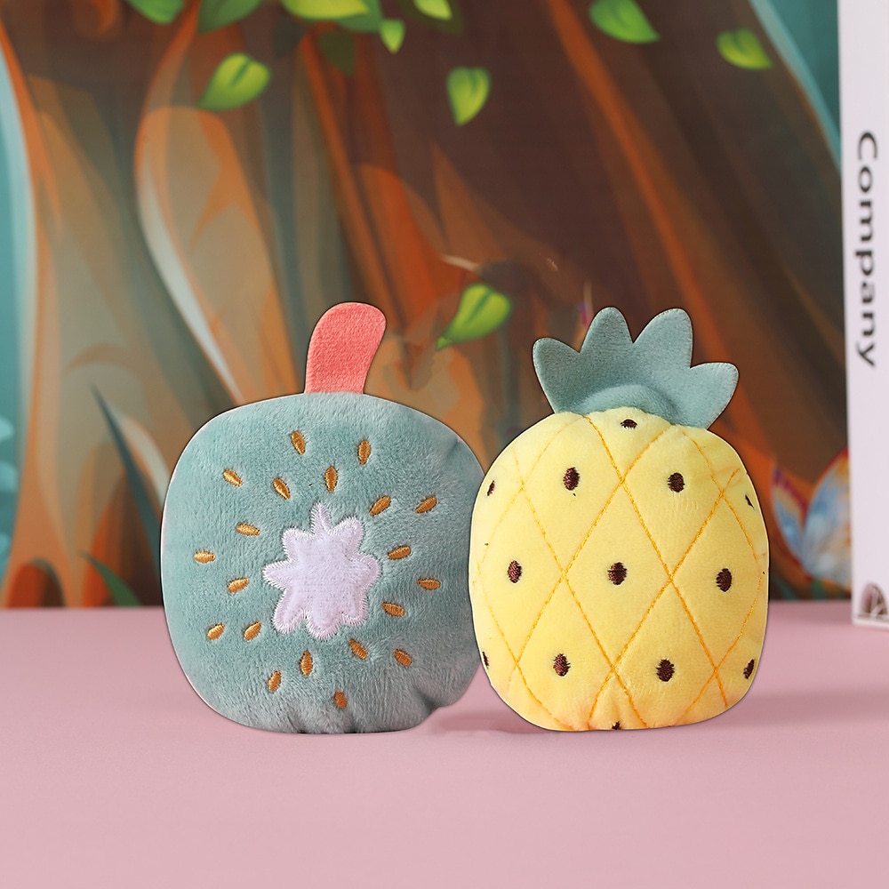 Товары для домашних животных, игрушки для кошек, кольцевая бумага, разнообразные интерактивные имитации фруктов, плюшевые игрушки для собак 2025 - $10.99 –P3