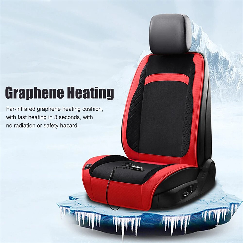 Heated Car Seat Cover Winter Warm Fast Heating Pad, Washable Car Seat Cushion, Universal Fit 2025 - $56.99 –P6
