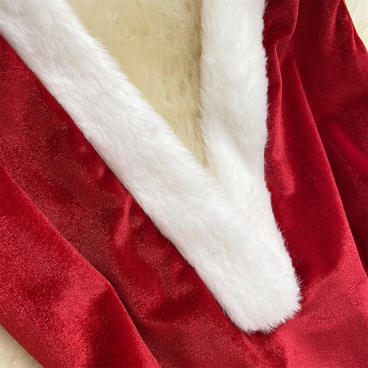 Mikulás Mrs.Claus Karácsonyi pizsama Fehérnemű Szexi karácsonyi jelmezek Női Karácsony szenteste Karácsony Felnőttek Bálint nap Otthoni viselet Egyrészes 2025 - $20.99 –P4