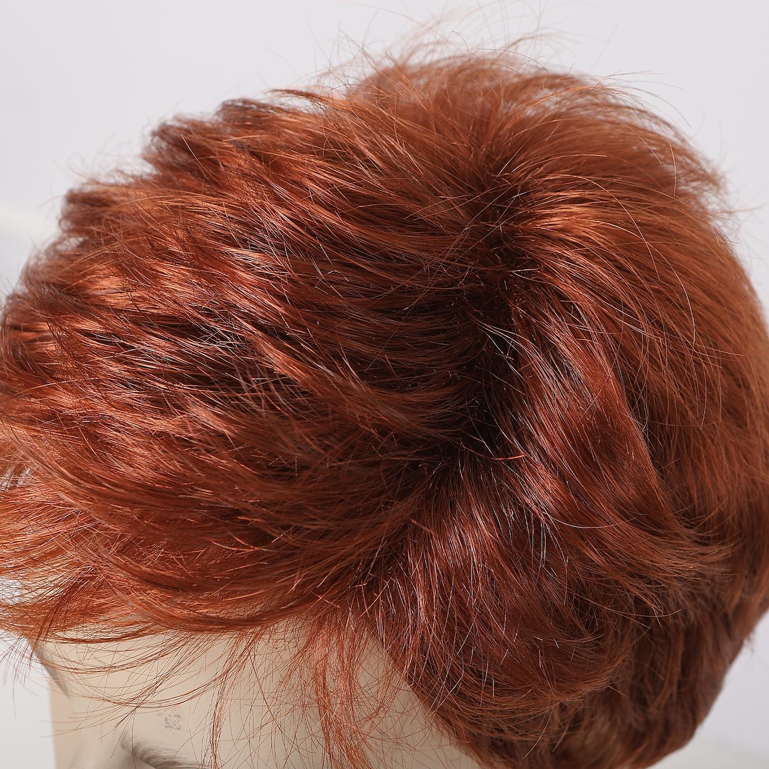 Synthetic Wig Uniforms Career Costumes Princess kinky Straight Middle Part Layered Haircut Machine Made Wig 8 inch sepia Synthetic Hair Men's Cosplay Party Fashion Brown 2025 - $28.99 –P6