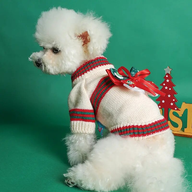Chien Chat Sweat-shirt Costume de Noël Tenue de Noël Soirée Décontractées Hiver Chaud Respirable Doux Lavable Confortable Noël Extérieur Casual Quotidien Vêtements pour chiens for Bichon Frisé Loulou de 2025 ? $20.99 –P4