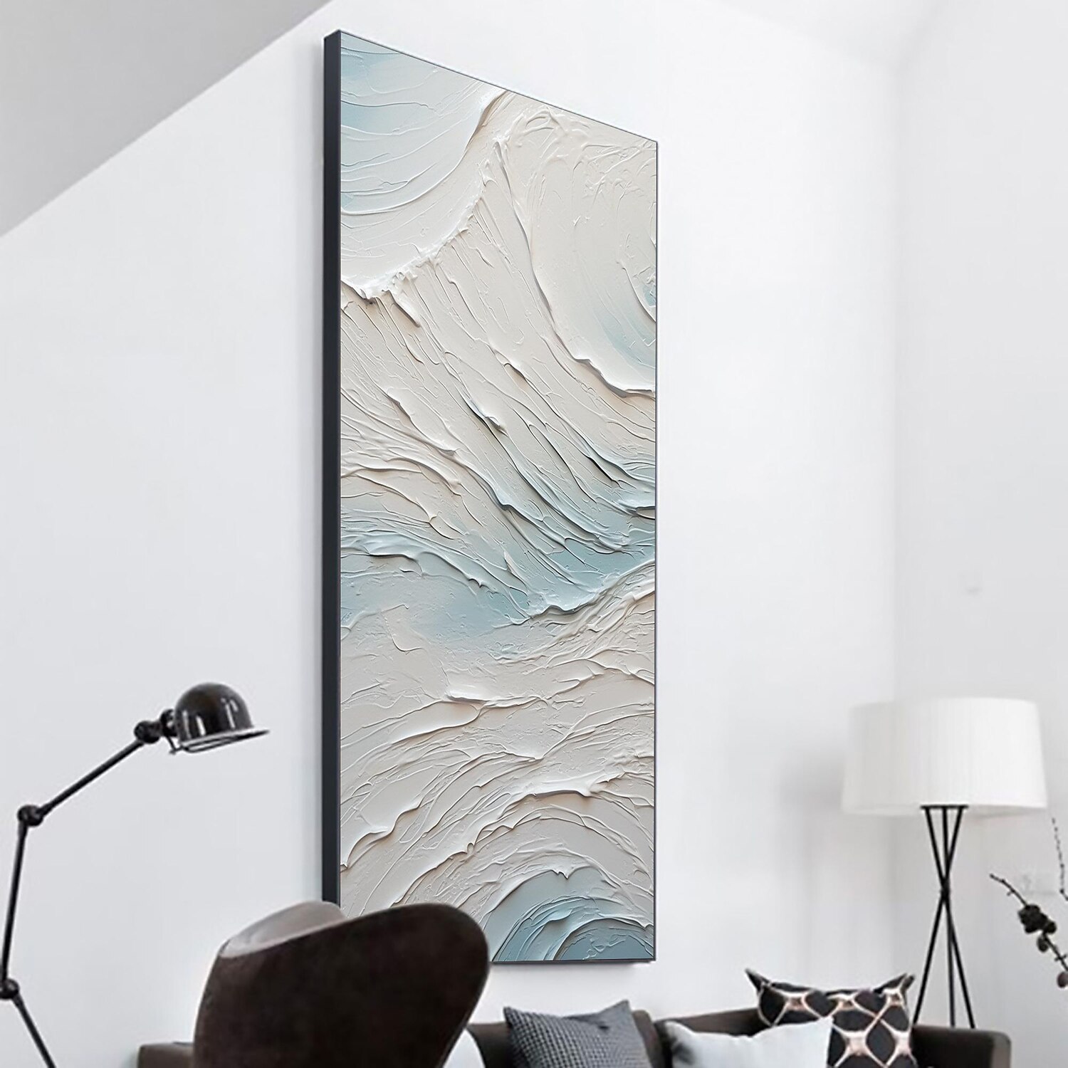 Handmade Oil Painting Canvas Wall Art Decor  Original Abstract Beach in full for Home Decor With Stretched FrameWithout Inner Frame Painting 2025 - €113.99 –P8