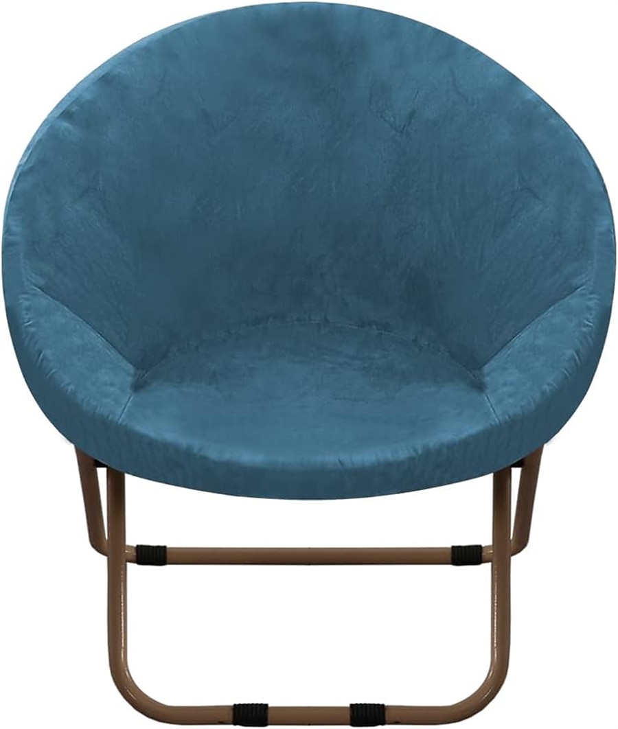 Funda de terciopelo para silla con platillo redondo, fundas para silla Moon, 1 pieza, funda elástica extraíble para silla Moon con parte inferior elástica para sala de estar 2025 - $27.99 –P11