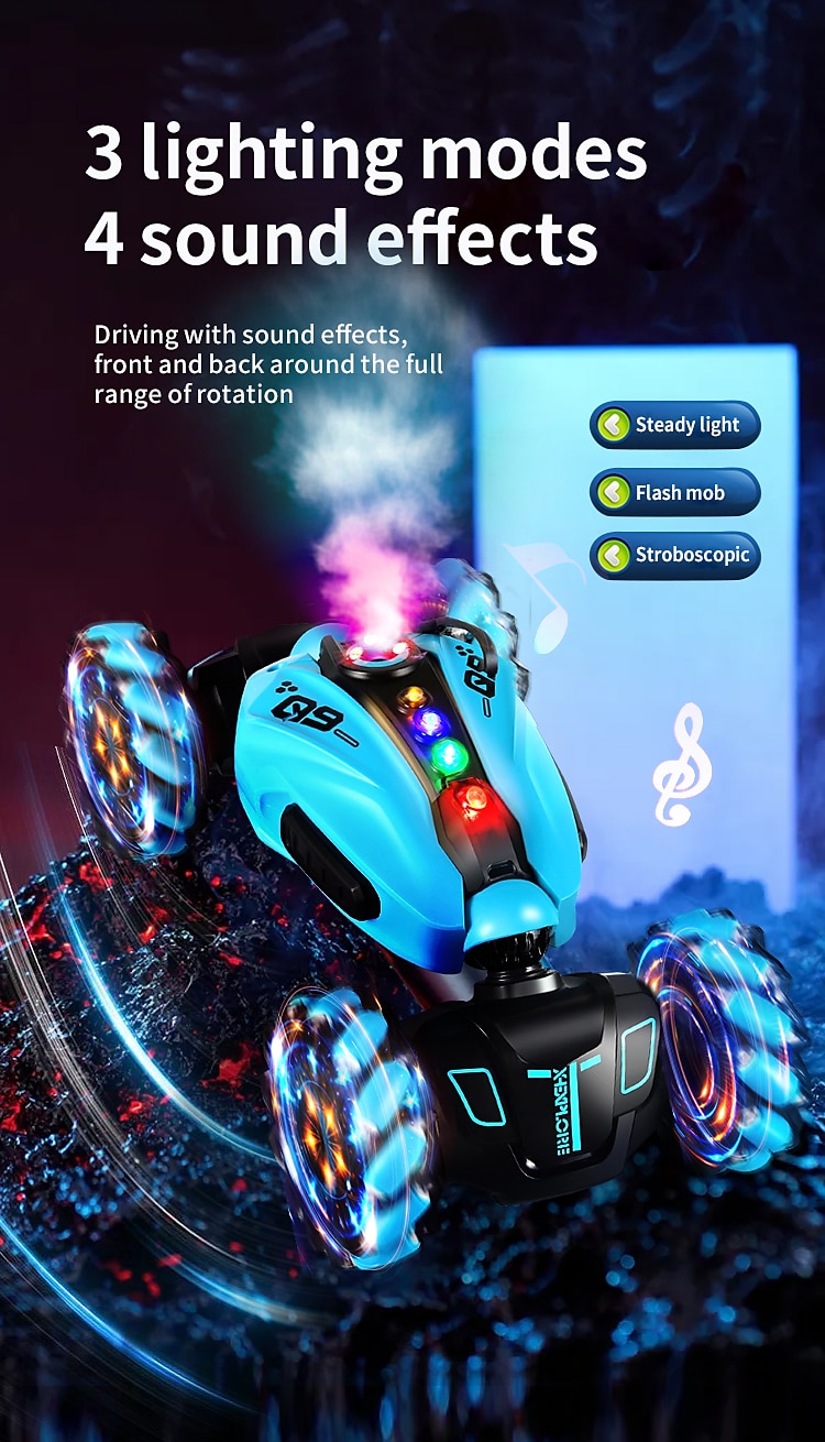 2025年 ジェスチャーセンシングリモコンツイストカー発光ホイール変形高速クライミングカーrcカースタントカーゲーム2278  コレクション – $46.99 –P8