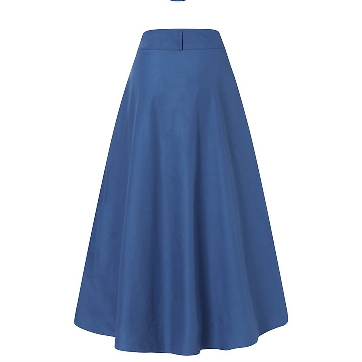 Dame الالتفاف A-linje Huske Langt skjørt Mote Fritid Maksi Høy Midje Skjørt Ensfarget Lomme Feriereise Gate Svart Vin Marineblå Vinter Polyester 2025 - $23.99 –P4
