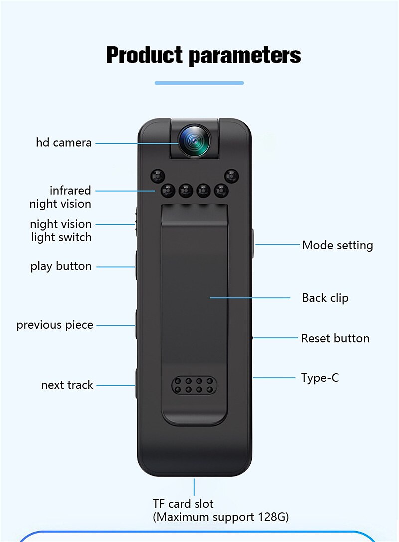 1080P Full HD Mini Camera Infrared Night Vision with LED Screen Small Bodycam Smart Security Sports DV Camcorder Car DV 2025 - $44.99 –P11