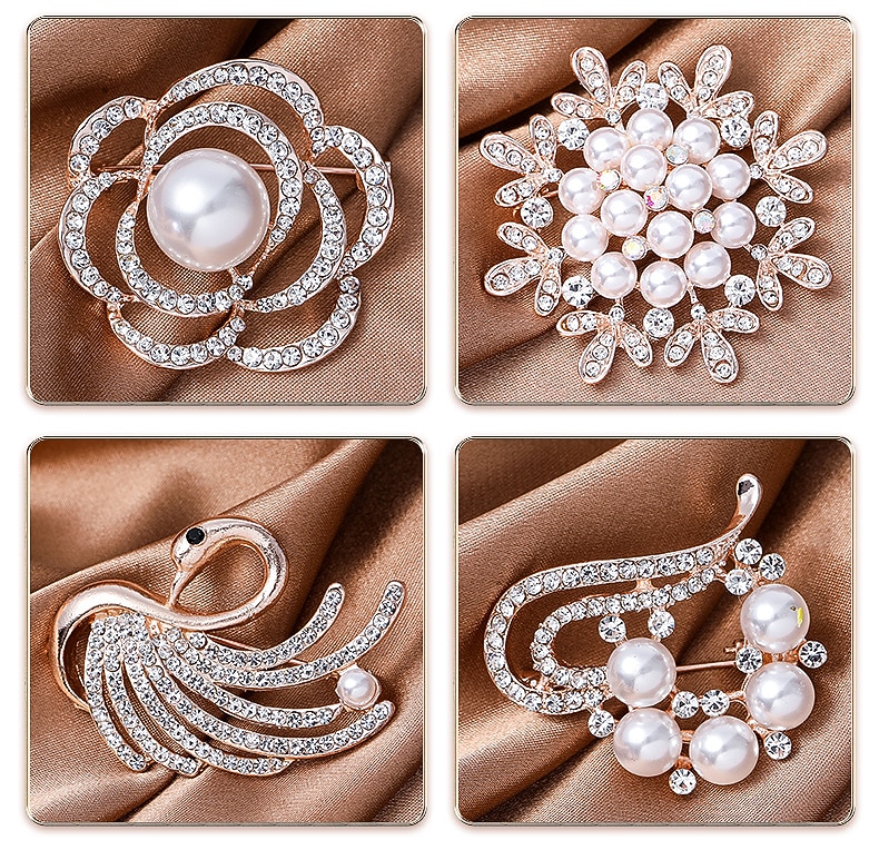 Elegante Retro Vintage Anos 50 Broche O Grande Gatsby Convidado do casamento Fantasia Mulheres Casamento Convidado do casamento Recepção de Casamento Adulto Broche de 2026 por $15.99 –P1