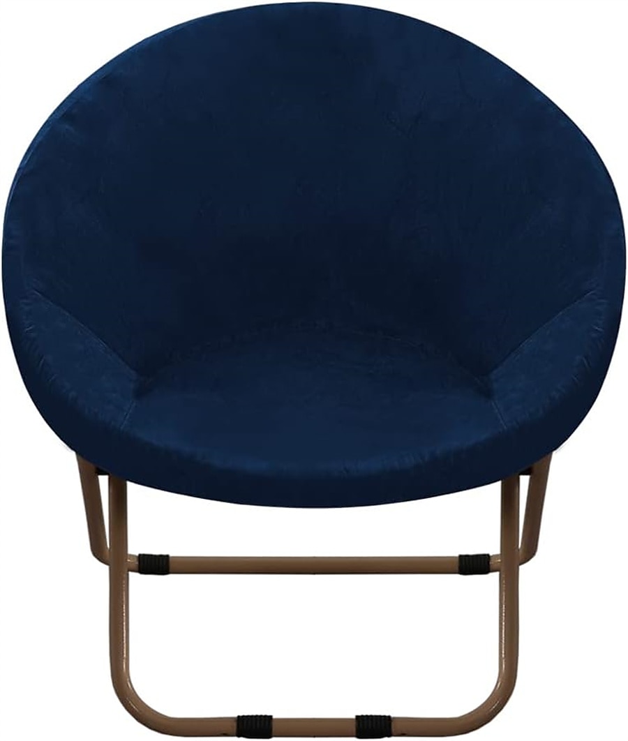 Funda de terciopelo para silla con platillo redondo, fundas para silla Moon, 1 pieza, funda elástica extraíble para silla Moon con parte inferior elástica para sala de estar 2025 - $27.99 –P19