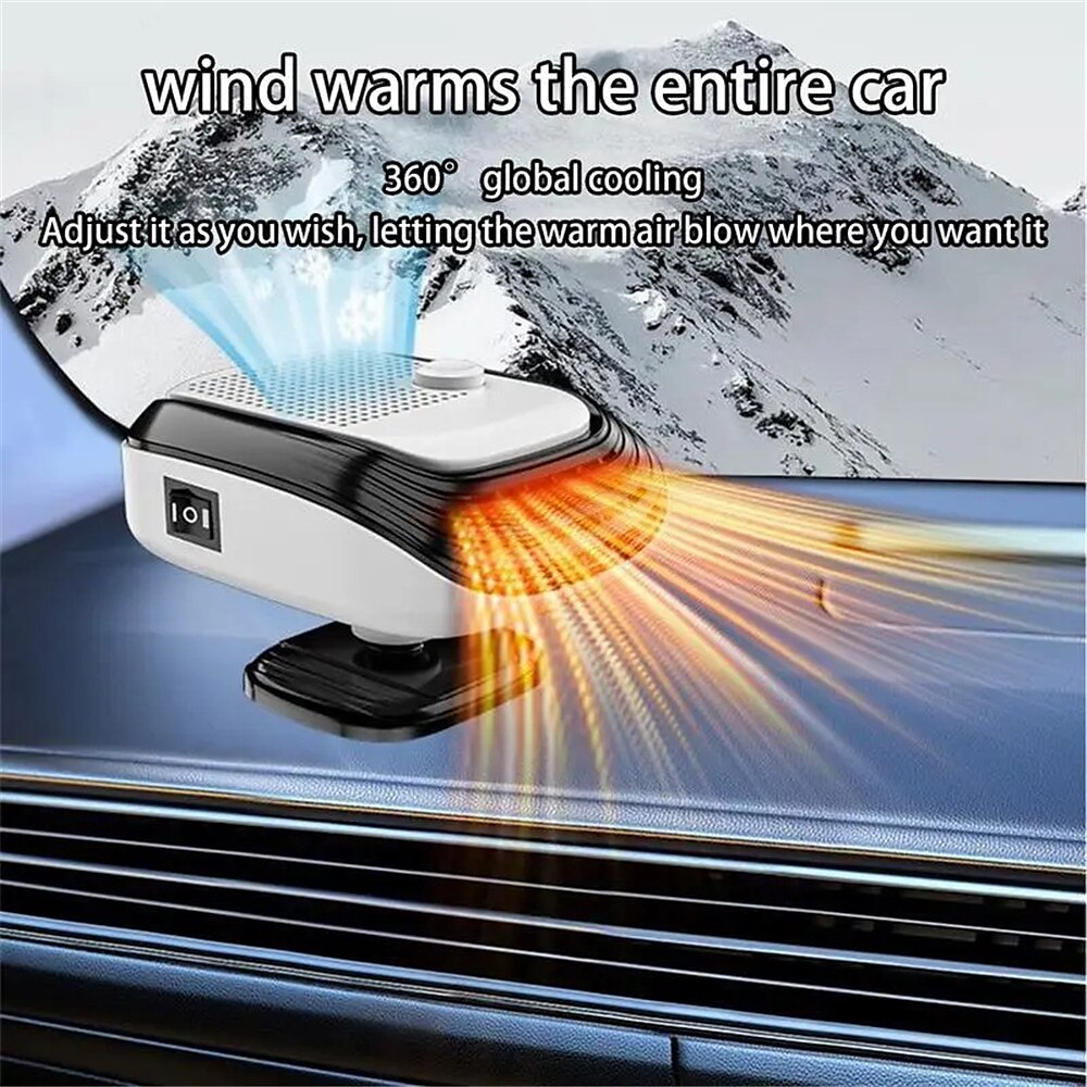 12V/24V Car Heater 2 In 1 Heating Cooling Car Fan Portable Electric Heating Fan Defogger Windshield Defogging Parking Heater 2025 - $26.99 –P1